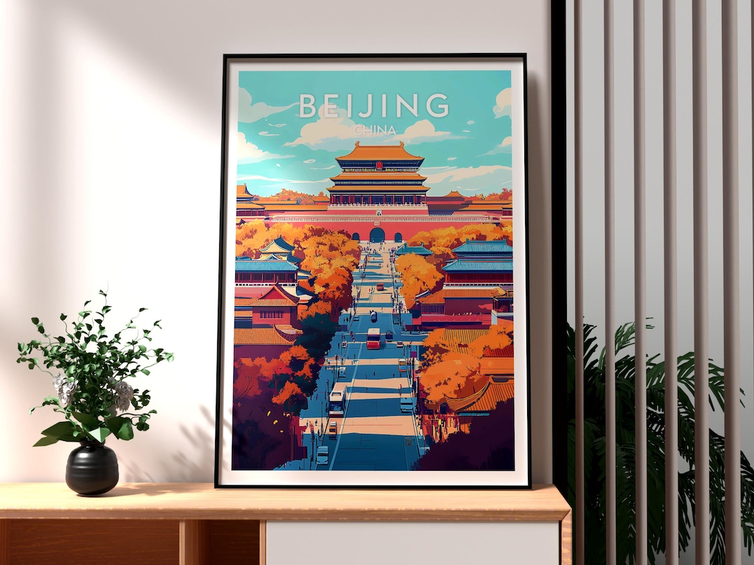 Beijing Print - China Wall Art - Chinese Art Poster - Travel Wall Art ...