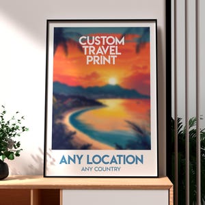 Individueller Reise-Druck - Individuelles Städte-Poster - Individuelles Länder-Poster - Individuelles Reise-Poster - Personalisiert - Individueller Druck - Reise-Wand-Kunst
