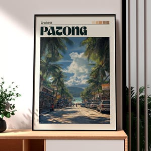 Patong Print - Thailand Wandkunst - Thailand Poster -Puketuk Wandkunst - Thailand Kohuket Poster - Thailand Nachtleben Poster - Thailändische Kunst