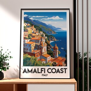 Amalfi Coast Wall Art - Positano Print - Italy Poster - Travel Wall Art - Italy Travel Poster - Italy Wall Art - Amalfi - Italian Art
