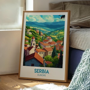Serbia Print - Serbia Wall Art - Belgrade Serbia Travel Poster - Travel Wall Art - Europe City Poster - Belgrade City Wall Art - Serbia
