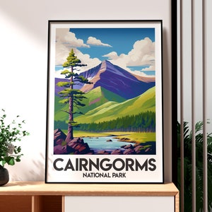 Cairngorms Print - Scotland Wall Art -  Cairngorms Poster - Travel Wall Art - Scottish Highlands Poster - Scotland Print - UK National Park