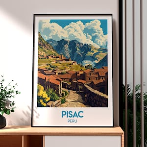 Reisposter Pisac Peru: Cusco-kunstdruk