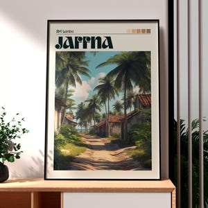 Jaffna Poster - Sri Lanka Wall Art - Jaffna Poster - Sri Lanka Travel Print - Sri Lankan Art - Sri Lanka Tamil Poster - Sri Lanka North