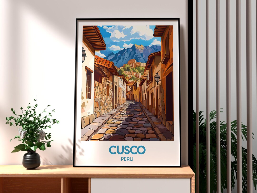Cusco Poster Cusco Art Peru Travel Print Peru Wall Art Cusco Travel