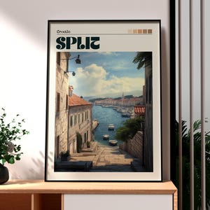 Split Print - Croatia Wall Art - Split Poster - Split Old Town Wall Art - Croatia Travel Poster - Croatia Travel Print - Croatia Travel Art