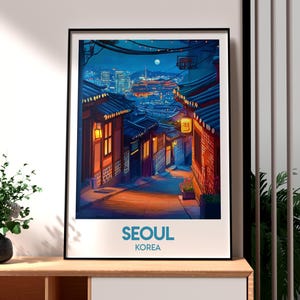 Seoul Poster - South Korea Wall Art - Seoul City Art - Korea Travel Poster - Seoul Wall Art - South Kora Print - Seoul Special City - Korea