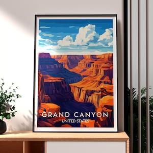 Grand Canyon Print - Arizona Wall Art -  Grand Canyon Wall Art - Travel Wall Art - US National Park Poster - USA Travel Art - Grand Canyon