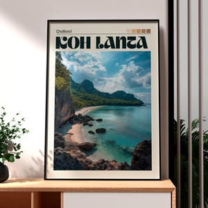 Koh Lanta Print - Thailand Wall Art - Thailand Poster - Ko Lanta Wall Art - Thailand Island Poster - Thailand Nature Poster - Thai Art