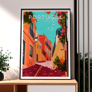 Portugal Travel Print - Portugal Wall Art - Portugal Art - Travel Wall Art - Beach Poster - Holiday Print - Gift for Traveller - Portugal