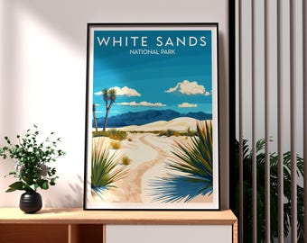 White Sands National Park Poster: New Mexico Travel Art