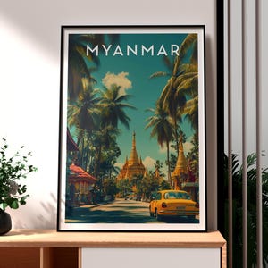 Myanmar Print - Burma Wall Art - Myanmar Poster - Burma Poster - South East Asia Wall Art - Asia Travel Art - Myanmar Wall Art - Burmese Art