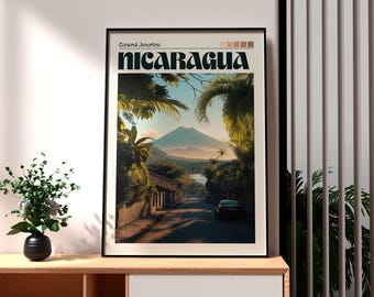 Nicaragua Travel Poster: Corn Islands Wall Art