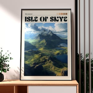 Isle of Skye Print - Scotland Wall Art - Inner Hebrides Poster - UK Wall Art - Gift for Traveller - Scotland Print - Isle of Skye Wall Art