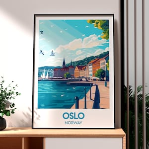 Oslo Print - Norway Wall Art - Norway Oslo Poster - Travel Wall Art - Oslo City Art - Oslo Poster - Norway Travel Print - Oslo Wall Art