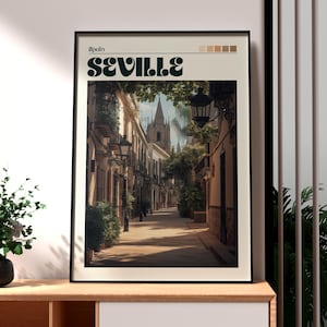 Seville Print - Spanien Wandkunst - Andalusien Poster - Reise Wandkunst - Spanien Reise Poster - Seville Art Poster - Spanien Poster - Andaluzia