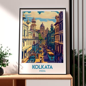 Kolkata Travel Print - India Wall Art - India Art - Kolkata Poster - Kolkata City Poster - India Print - Gift for Traveller - West Bengal