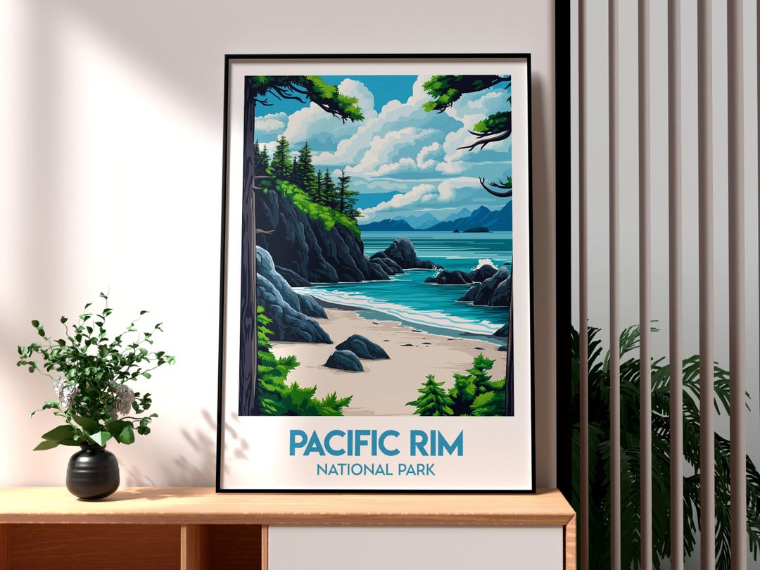 Pacific Rim National Park Poster - Canada Wall Art - Pacific Coast ...