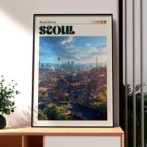 Seoul Poster - South Korea Wall Art - Seoul City Art - Korea Travel Poster - Seoul Wall Art - South Kora Print - Seoul Special City - Korea