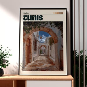 Tunis Poster - Tunisia Wall Art - Tunisia Travel Print - North Africa Poster - Africa Travel Print - Tunis Africa - Tunis City Print