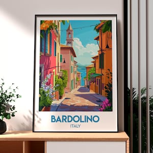 Impresión de Bardolino - Arte mural de Bardolino - Póster de Italia - Arte mural de viajes - Póster de viaje de Verona - Arte de Italia - Arte italiano - Arte de Bardolino