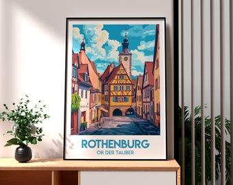 Rothenburg ob der Tauber Print: Germany Travel Poster