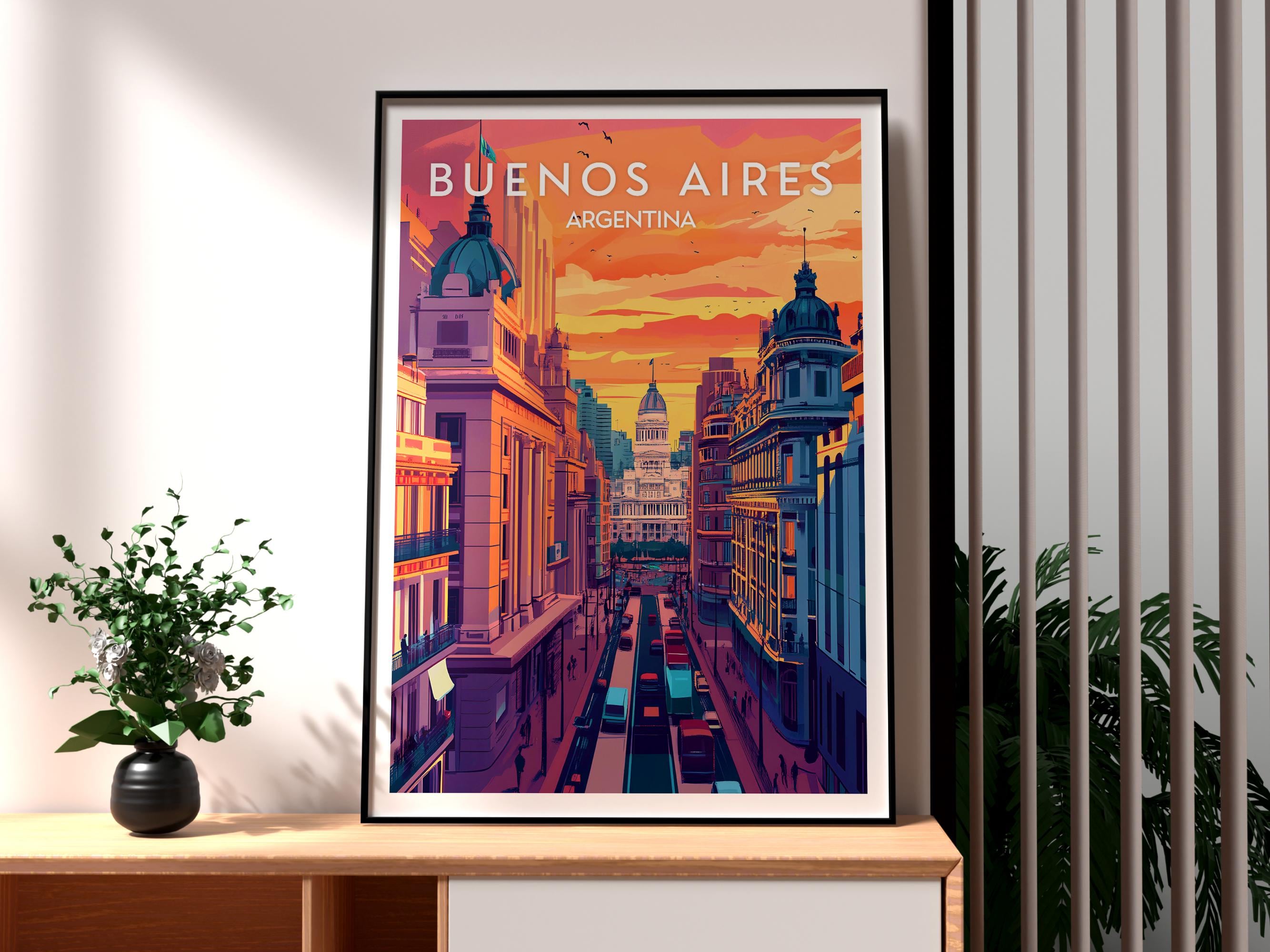 Buenos Aires Print - Argentina Wall Art -  South America Poster - Travel Wall Art - Buenos Aires Poster - Argentina Poster - City Wall Art