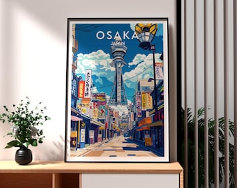 大阪市版画：日本旅行ポスター、モダンウォールアート - Etsy 日本