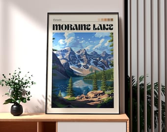 Moraine Lake Print: Banff National Park Travel Poster