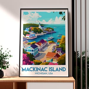 Mackinac Island Print - United States Wall Art - National Park Art - Travel Wall Art - Michigan Poster - Michigan Wall Art - Mackinac Island