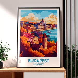 Budapest Print - Hungary Wall Art -  Budapest City Poster - Travel Wall Art - European City Poster - Budapest Parliament Poster - Hungary