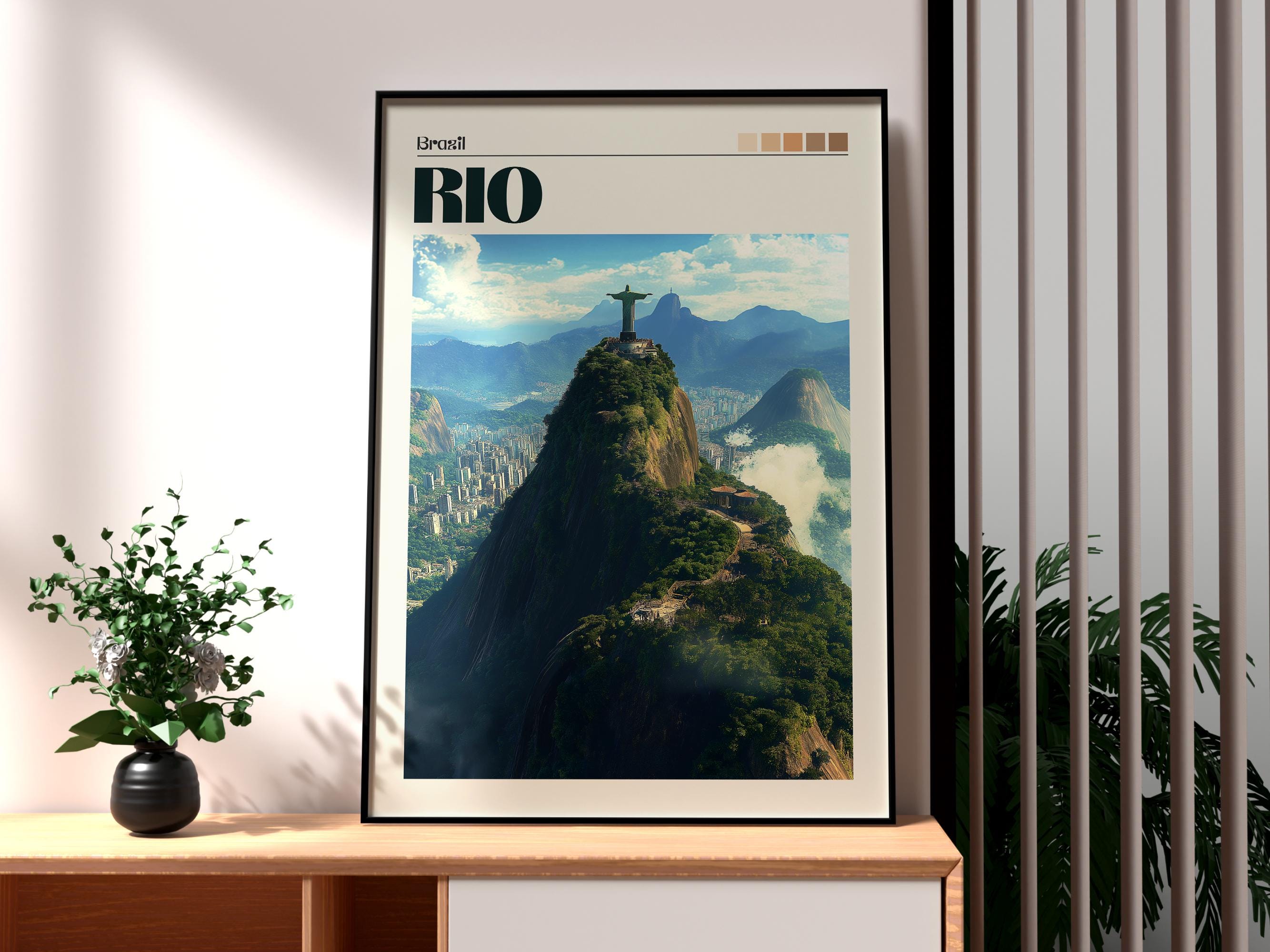 Christ the Redeemer Print: Rio De Janeiro, Brazil Wall Art - Etsy
