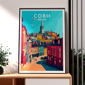 Cobh Print - Ireland Wall Art -  Cobh Ireland Poster - Travel Wall Art - Ireland Poster - Cork Art - Republic of Ireland Travel Art - Nature