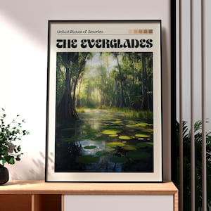 Everglades National Park Poster: Florida Travel Art Print