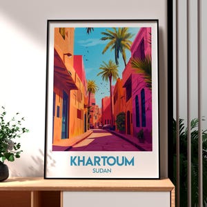 Khartoum Travel Print - Sudan Wall Art -  Khartoum Poster - Sudan Travel Wall Art - Africa Poster - Africa City Art - Khartoum Sudan Art