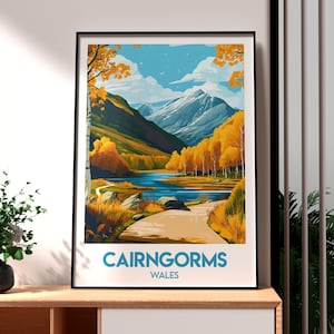 Cairngorms Print - Scotland Wall Art -  Cairngorms Poster - Travel Wall Art - Scottish Highlands Poster - Scotland Print - UK National Park