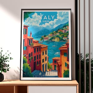 Italy Print - Italy Wall Art - Italy Poster - Travel Wall Art - Italy Travel Poster - Amalfi Coast Wall Art - Rome Poster - Italian Art