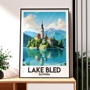 Bleder See Poster - Bleder See Druck - Bleder See Poster - Bleder See Poster - Bleder See Poster - Julische Alpen - Slowenien