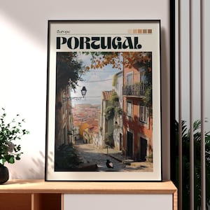 Portugal Travel Print - Portugal Wall Art - Portugal Art - Travel Wall Art - Beach Poster - Holiday Print - Gift for Traveller - Portugal