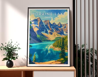 Moraine Lake Print: Banff National Park, Canada Travel Art