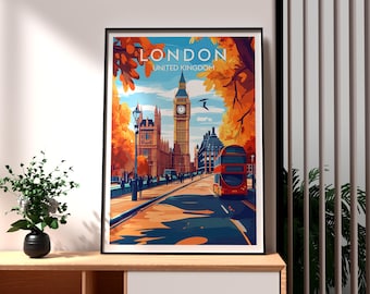 Big Ben London Art Print: UK Travel Poster