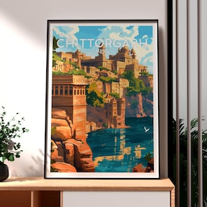 Chittorgarh Travel Print - India Wall Art - India Art - Travel Wall Art - Chittorgarh - India Print - Gift for Traveller - Rajasthan Art