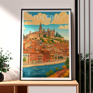 Toledo Print - Toledo Wall Art -  Toledo Spain Poster - Travel Wall Art - Spain Travel Poster - Toledo Art Poster - Spain Poster Wall Art