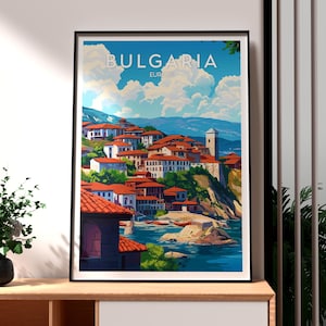 Bulgaria Print - Bulgaria Wall Art - Bulgaria Travel Poster - Travel Wall Art - Europe Poster - Europe Wall Art - Bulgaria Poster Sofia City
