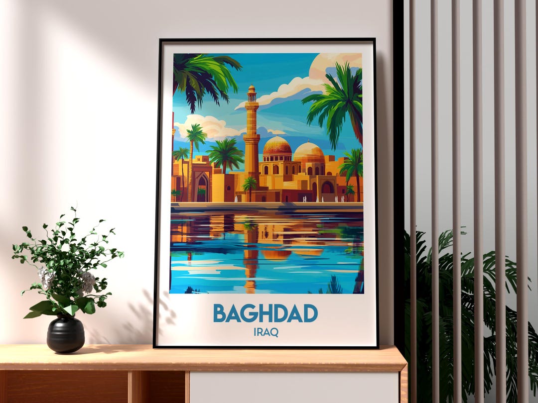 Baghdad Travel Poster: Iraq City Art Print - Etsy