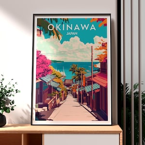 Okinawa Print - Japan Wandkunst - Okinawa Island Poster - Japan Reisedruck - Japan Strand Poster - Japanische Kunst - Japan Okinawa Poster