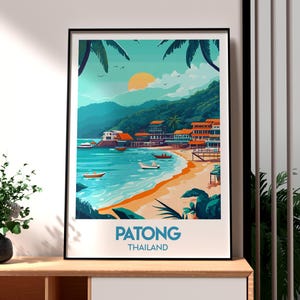 Patong Print - Thailand Wandkunst - Thailand Poster -Puketuk Wandkunst - Thailand Kohuket Poster - Thailand Nachtleben Poster - Thailändische Kunst