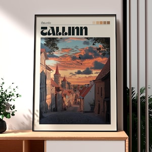 Tallinn Travel Print - Europe Wall Art - Estonia Wall Art - Travel Wall Art - Estonia Travel Print - Tallinn City Art - Estonia Poster