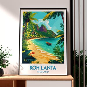 Koh Lanta Print - Thailand Wall Art - Thailand Poster - Ko Lanta Wall Art - Thailand Island Poster - Thailand Nature Poster - Thai Art