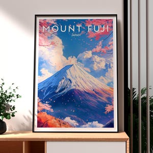 Mount Fuji Print - Japan Wall Art - Tokyo City Art - Japan Travel Print - Fuji-san Poster - Tokyo Poster - Tokyo Wall Art - Mount Fuji Art